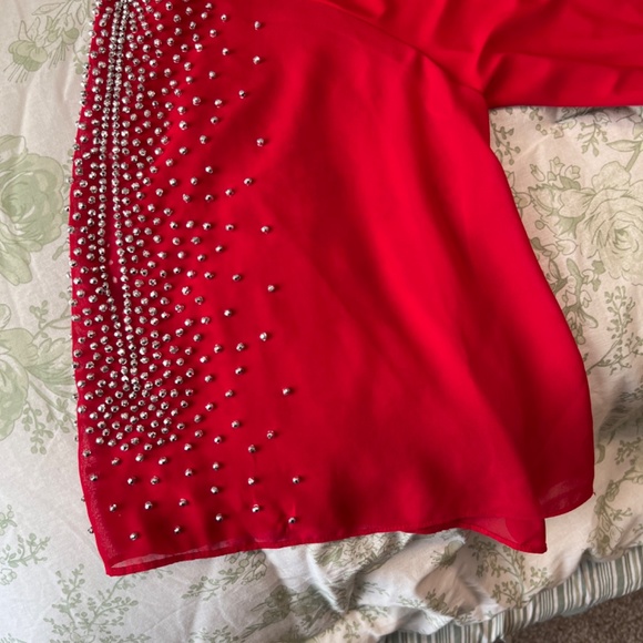 Women’s blouse with rhinestones - Picture 3 of 6